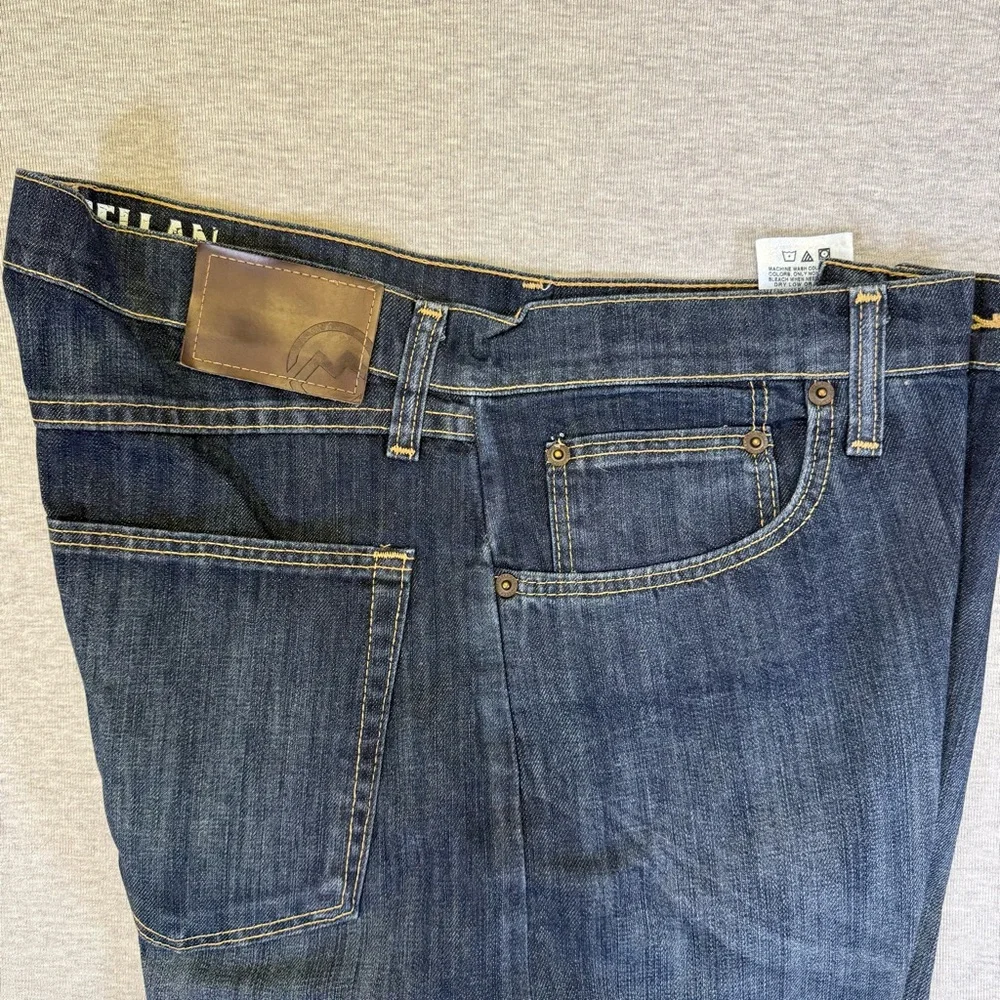 Magellan Outdoors Men's Dark‎ Blue Straight Jeans 33x30